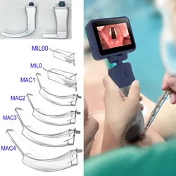 Video Laryngoscope Child Adult Disposable Blades Laryngoscope video scope for Intubation Throat Detection Tool Disposable
