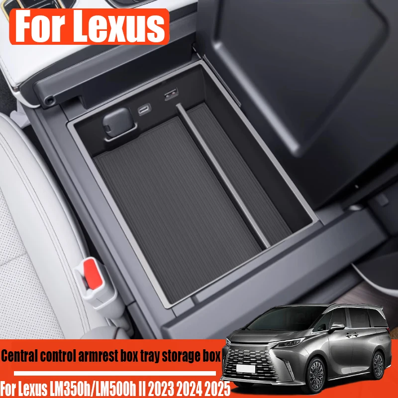 

Подлокотник с центральным управлением, лоток для хранения, автомобильные аксессуары для интерьера для Lexus LM350h/LM500h II 2023 2024 2025