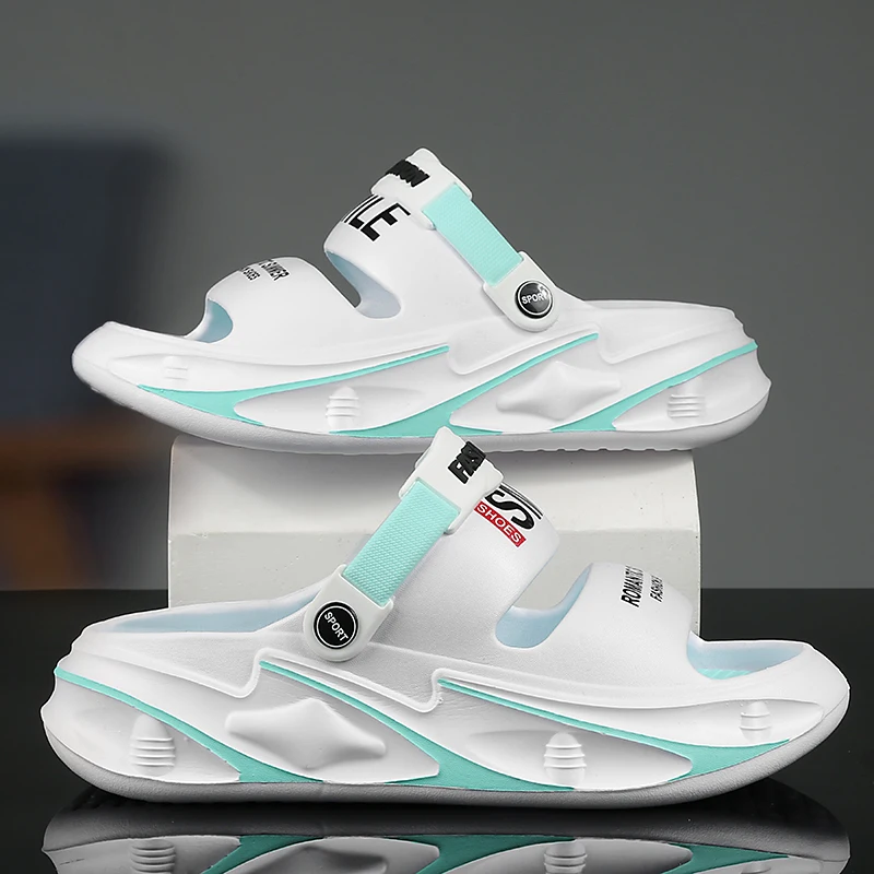 

ELUVA мужские и женские сандалии, тапочки, летние легкие удобные нескользящие шлепанцы для пляжа, дома, дома, улицы, мягкая прочная подошва