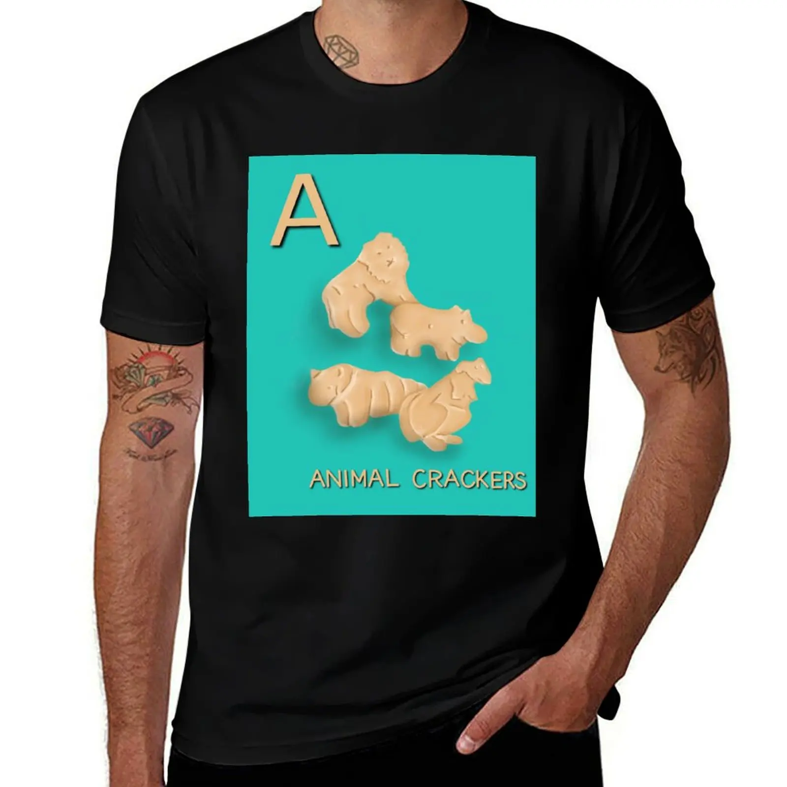 A is for Animal Crackers T-Shirt Lightweight Casual Summer T-Shirt
