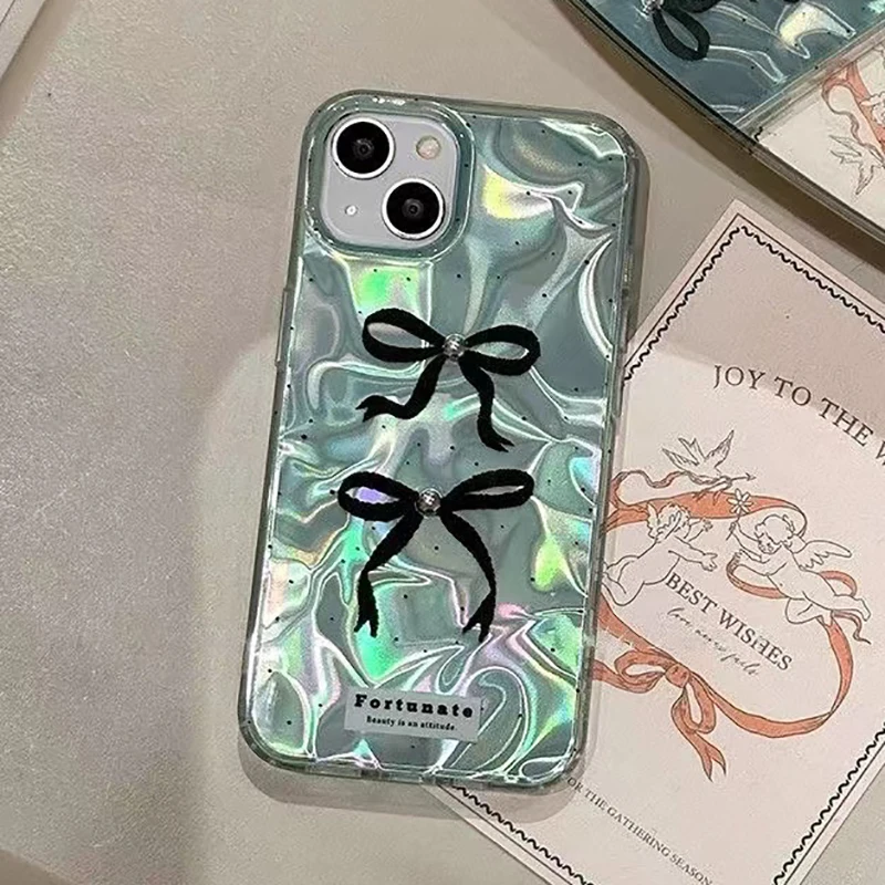 لؤلؤة ثلاثية الأبعاد Bowknot النقاط سلسلة الحال بالنسبة ممن لهم رينو 13 12 FS 11F 13F 12F 11 10 برو 5G 8 7 4G 6 5 لايت البحث X3 لايت غطاء الهاتف حالات