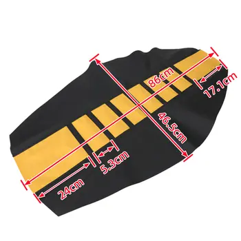 通用摩托車座椅套,橡膠布料,防水,適用於 KTM、Honda、Yamaha、Suzuki、Kawasaki、EXC、SX、YZF、WRF、CR、KX、KXF、RM、RMZ 等車款。 8 最佳銷售 越野摩托車座椅套 - №6