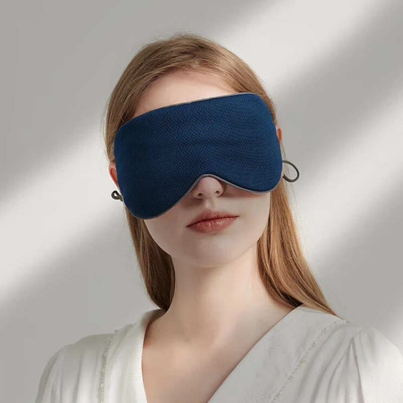 Sleeping Eye Mask Korean Style Ice Silk Warm And Cool Dual Use Adjustable Travel Light Blocking Breathable Eye Mask