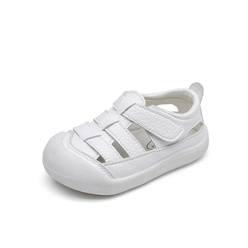 Sandali per bambini 2024 estate nuovo pacchetto testa fondo morbido scarpe per bambini scarpe da bambino scarpe da bambino in Velcro antiscivolo