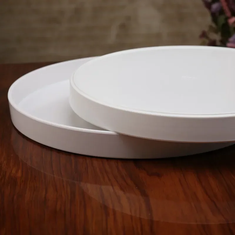 AhunderJIAZ Nordic Style Round Jewelry Tray Living Kitchen Room Household Decoration Cosmetic Sundries Storage Trays