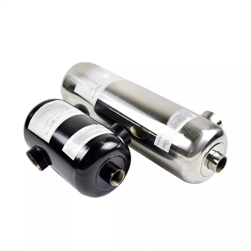 

Swimming pool water circulation heat exchanger hot and cold water cooler hot spring equipment 304 stainless steel shell