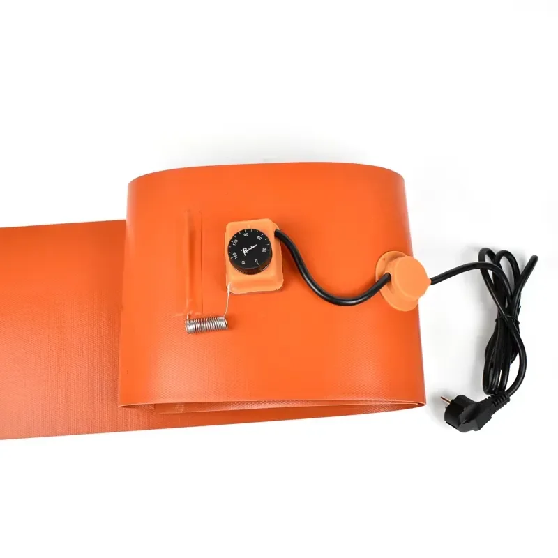 XIAOSHU Industrial Silicone Heating Pads 220v 2000w Oil Drum Insulated Silicone Rubber Belt Heater