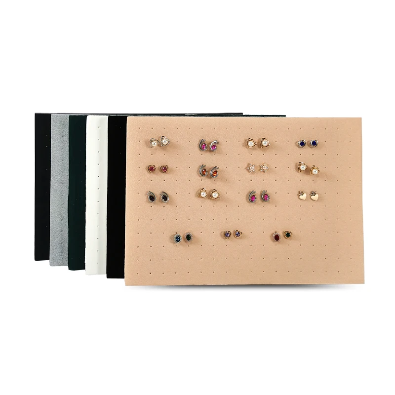 216 Holes Earrings Display Pad Studs Earrings Storage Jewelry Tray Inner Jewelry Box Insert Pad DIY Sponge Mat 33.5*22.5*1cm
