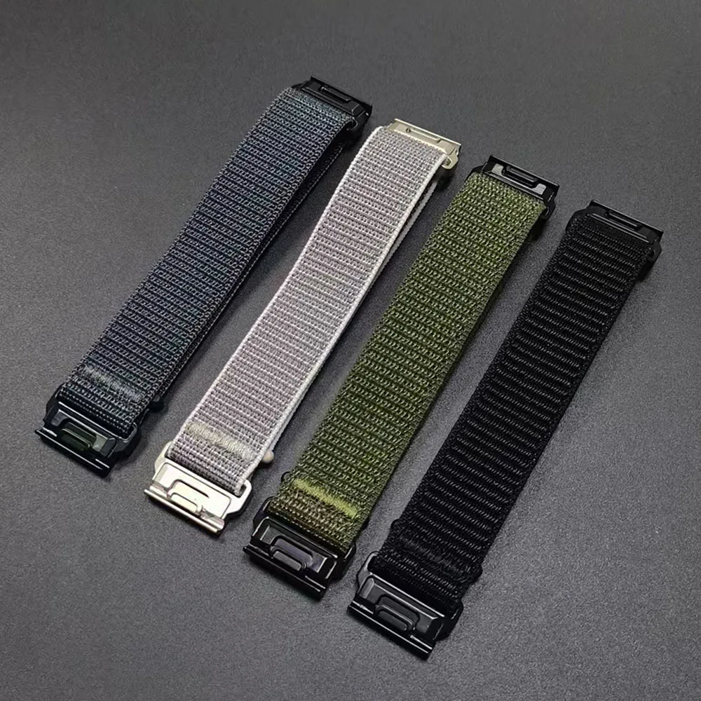 26mm 22mm QuickFit Nylon-Uhrenarmband für Garmin Fenix 8 8Pro 7 7X 6 6X 5X/Forerunner 970 965/Enduro 3/Instinct 3 2X Sportarmband – Detail 6