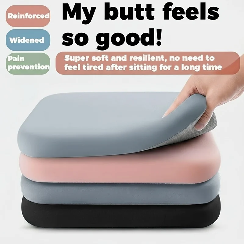 Comfortable seat cushion - 1.5inch rebound memory foam core，Comes with a removable fabric cover，Non-slip design with textured bo
