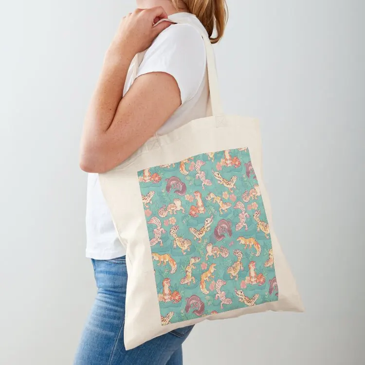 Chub Geckos Redux in Teal Tote Bag shopping bag tote bag screen free delivery bags