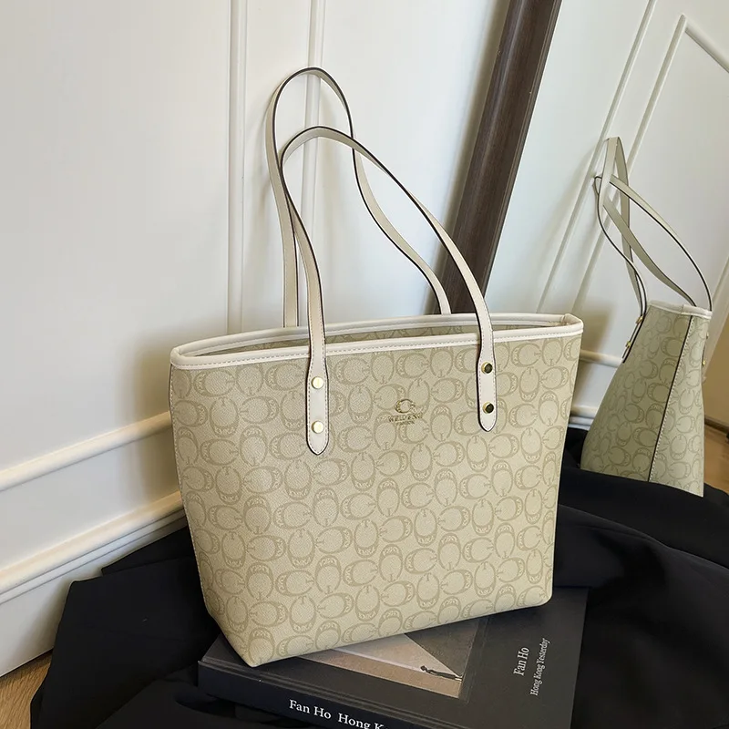 

2025 Новая большая женская сумка-тоут — просторная и стильная пригородная сумка, сумка через плечо премиум-качества для работы и путешествий