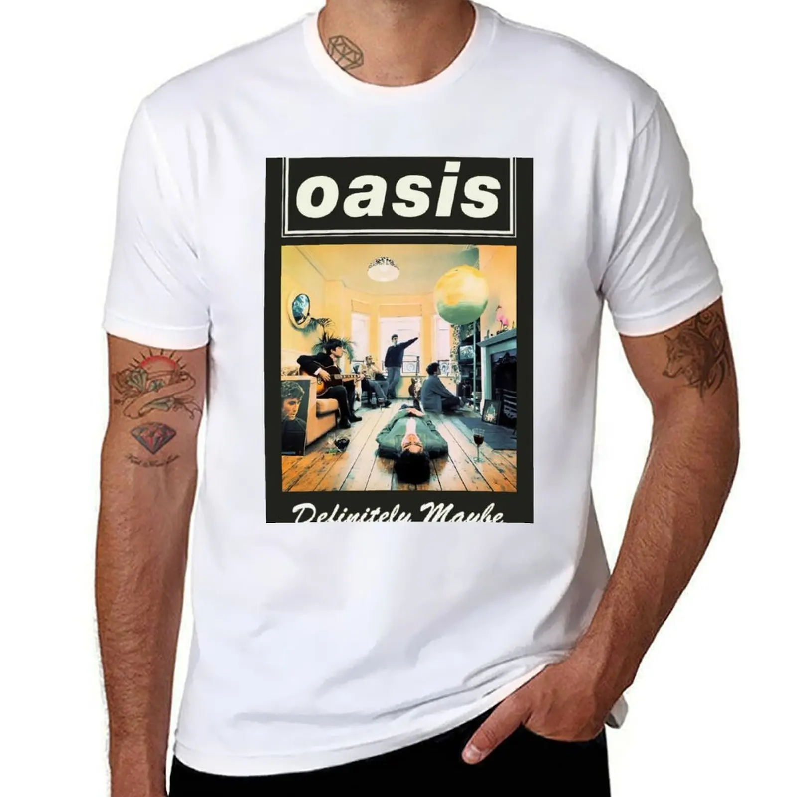 

Minimalist O A S I S Definitely T-Shirt man t shirt graphic man t shirt cotton T-Shirt