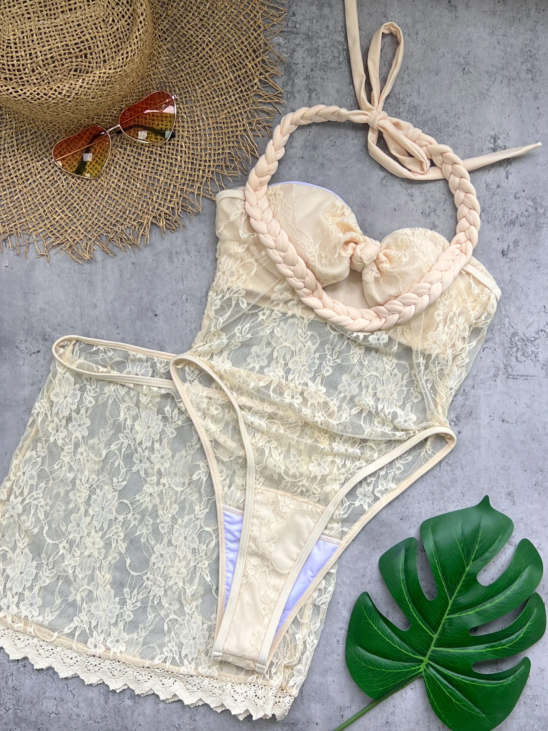Buckle Off Shoulder Bikini With Skirt Women Swimsuit 2025 Trend Biquini Swimwear Lady Holiday Bath Suit Female Beachwear Outfits image 4