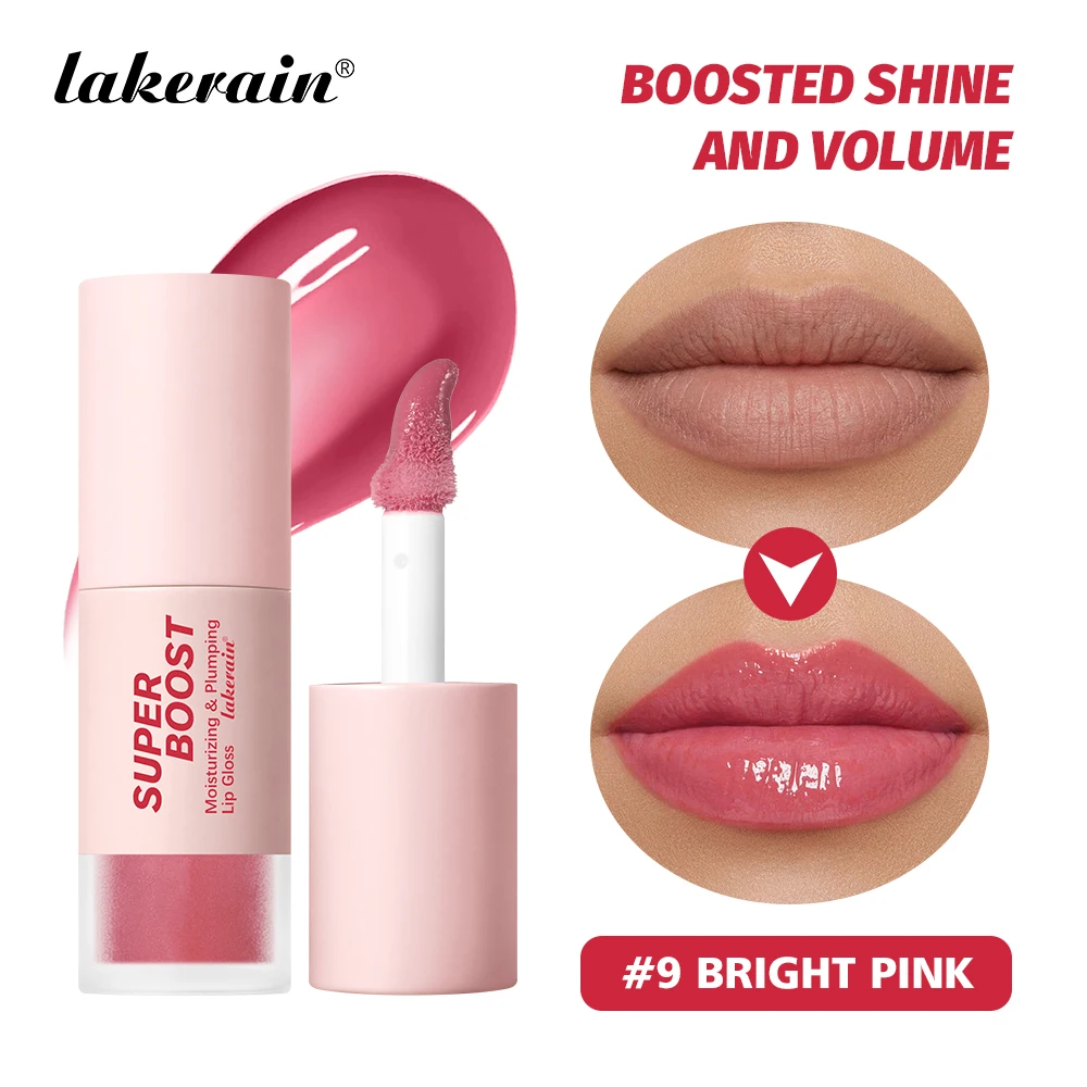 9 Colors Plumping Lip Gloss Deep Moisturizing Boosted Mirror Shine Lipgloss Improves Lips Lines Smooth Lip Treatment Makeup