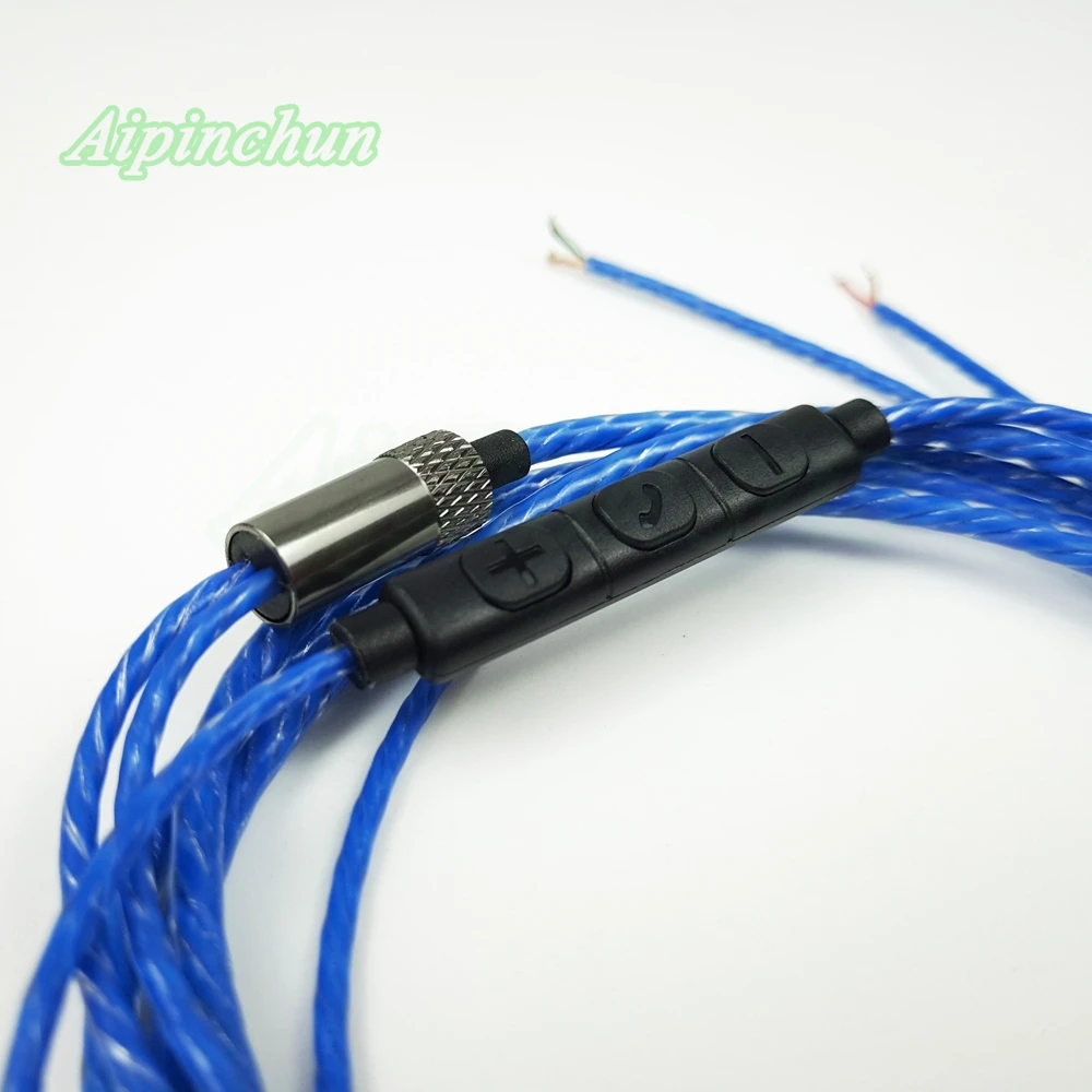 Кабель для наушников Aipinchun с разъемом 3,5 мм, с микрофоном