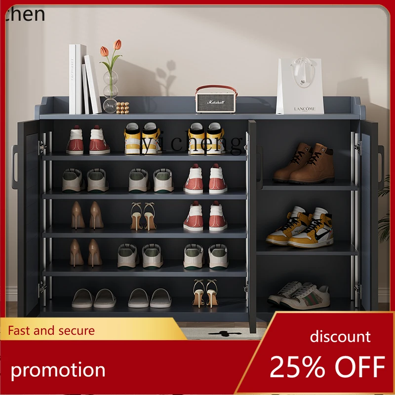 HXL outdoor aluminum alloy shoe cabinet waterproof, sunscreen and rust-proof indoor and outdoor door tool storage locker