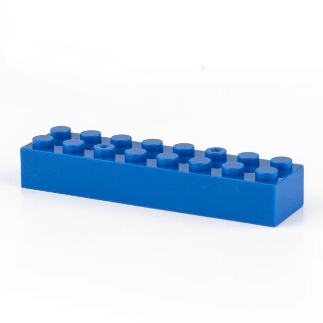 Building block 1X4 1X8 2X2 2X6 2X10 hole Blue brick basic accessories education creativity compatible brand building block toys