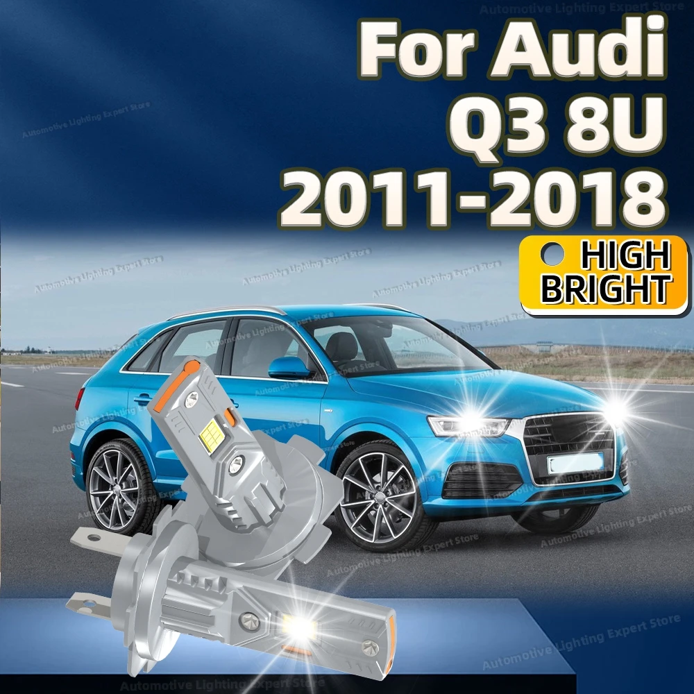 2Pcs H7 LED Headlight Bulbs CANBUS 30000LM 6000K Car Light Lamp 12V For Audi Q3 8U 2011 2012 2013 2014 2015 2016 2017 2018