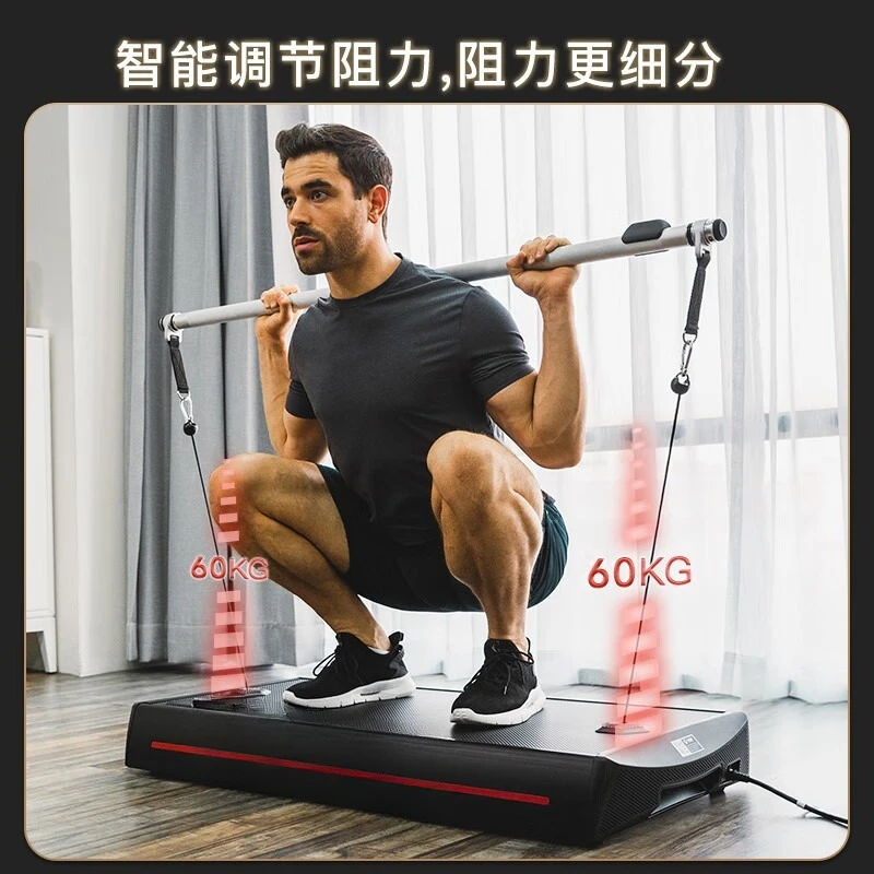Household double-pull rope type multi-functional rope squat bird comprehensive strength training equipment