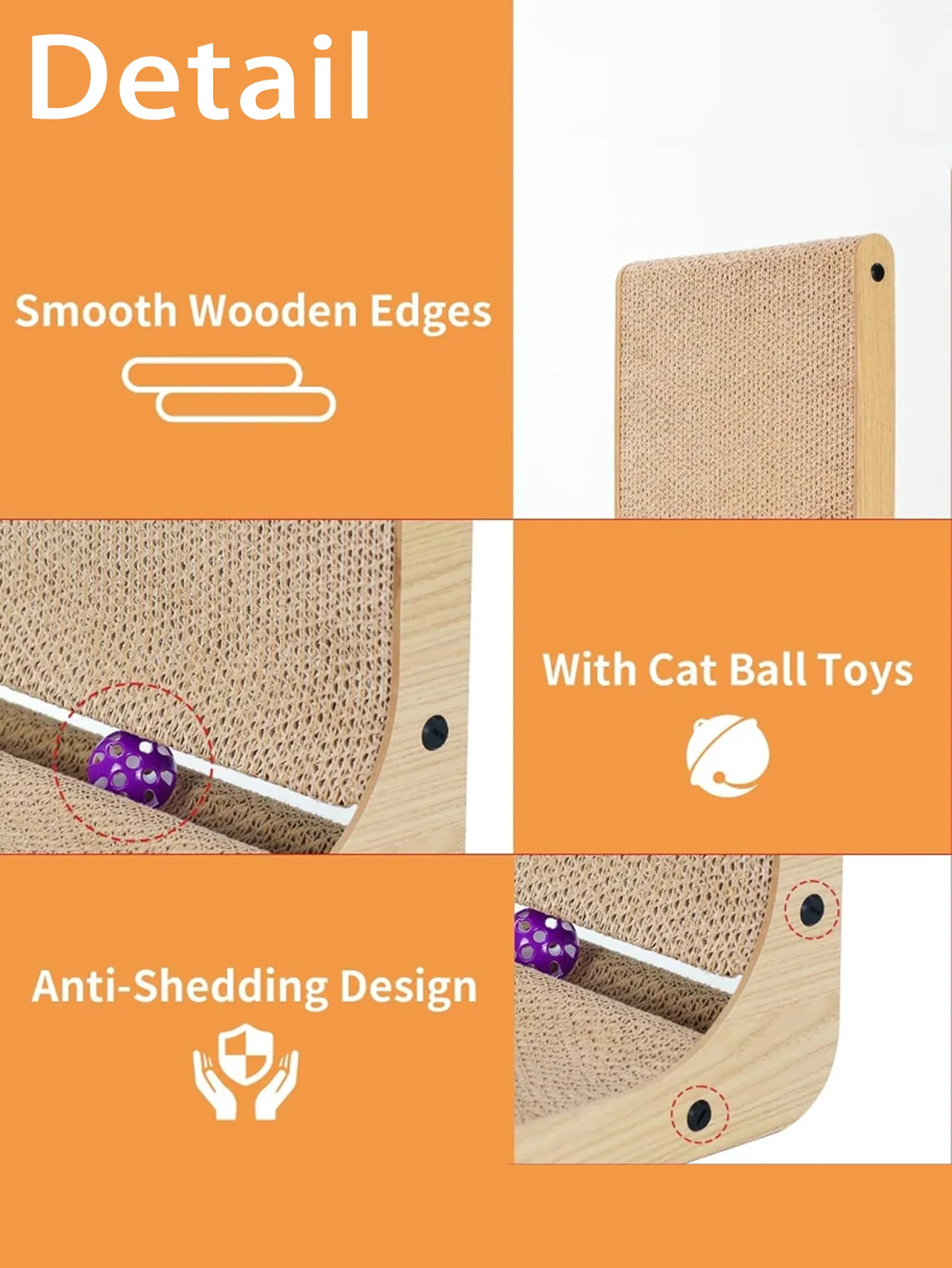 L-shape Vertical Cat Scratching Board Wear-resistant and Scratch-resistant Cat Scratch Furniture Protector Post Kitten Products