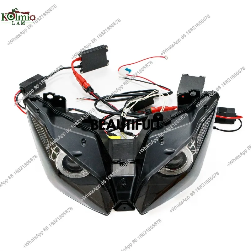 Factory Hot Selling Suitable for  Ninja 300 Ninja 250 13-17 Years Motorcycle Headlights Assembly Angel Eye