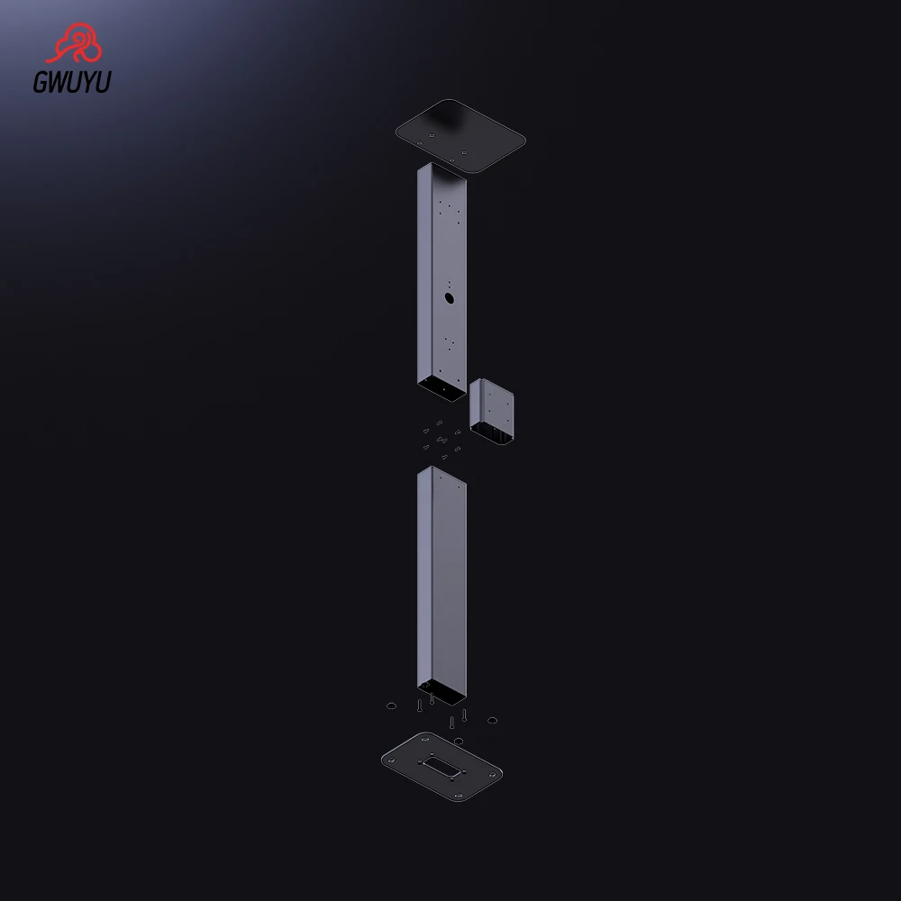 GWUYU EV شحن حامل الركيزة حامل سهل التركيب العالمي EV شحن تصاعد القطب سبائك الألومنيوم Evse عمود الوقوف