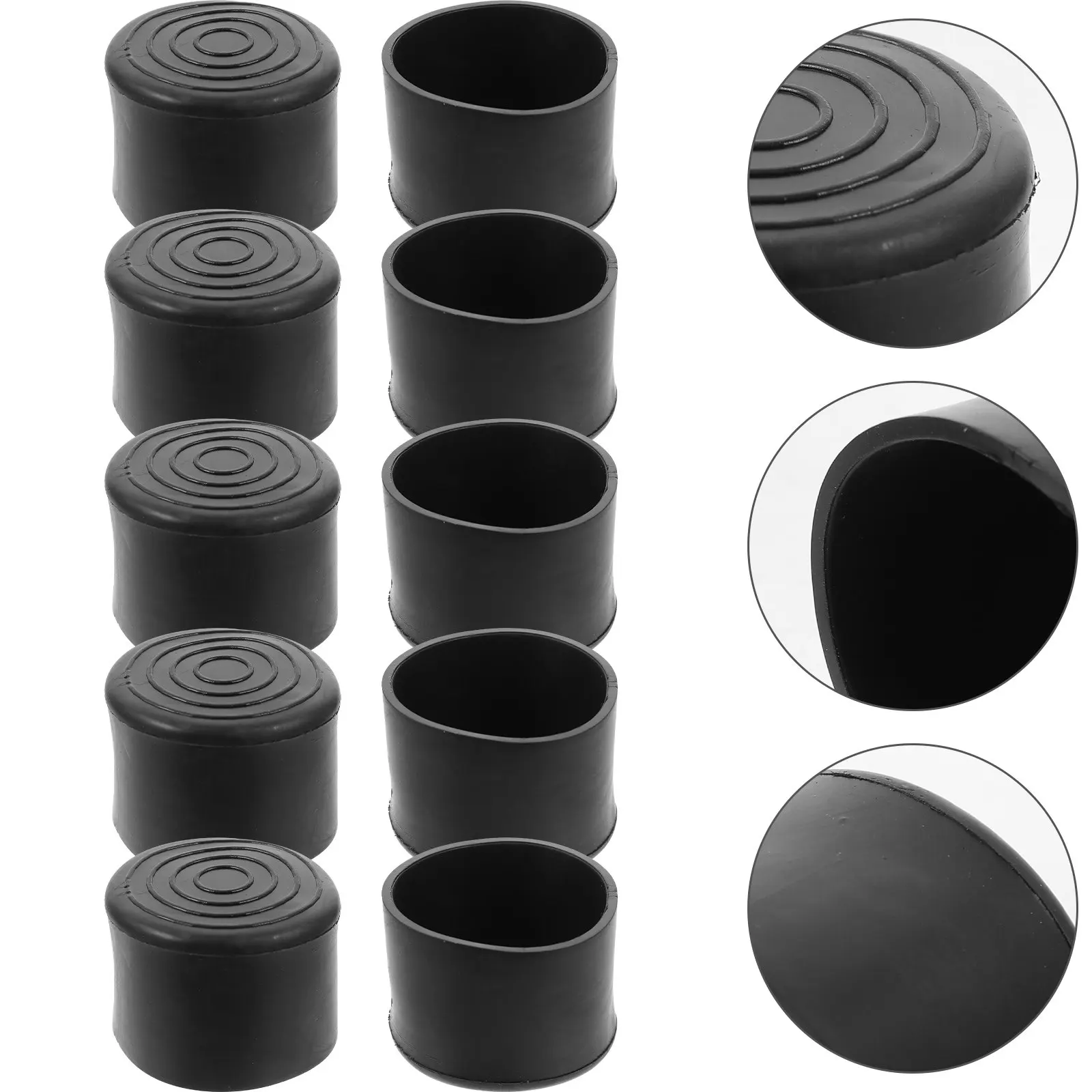 10pcs Round Rubber Caps for Bolts & Screws – Flexible PVC Protective Covers for Indoor/Outdoor Use