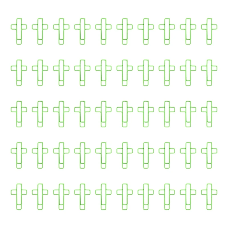 50 Pcs Crosses Paper Clips Office Clips Paperclips Bookmarks Planner Clips