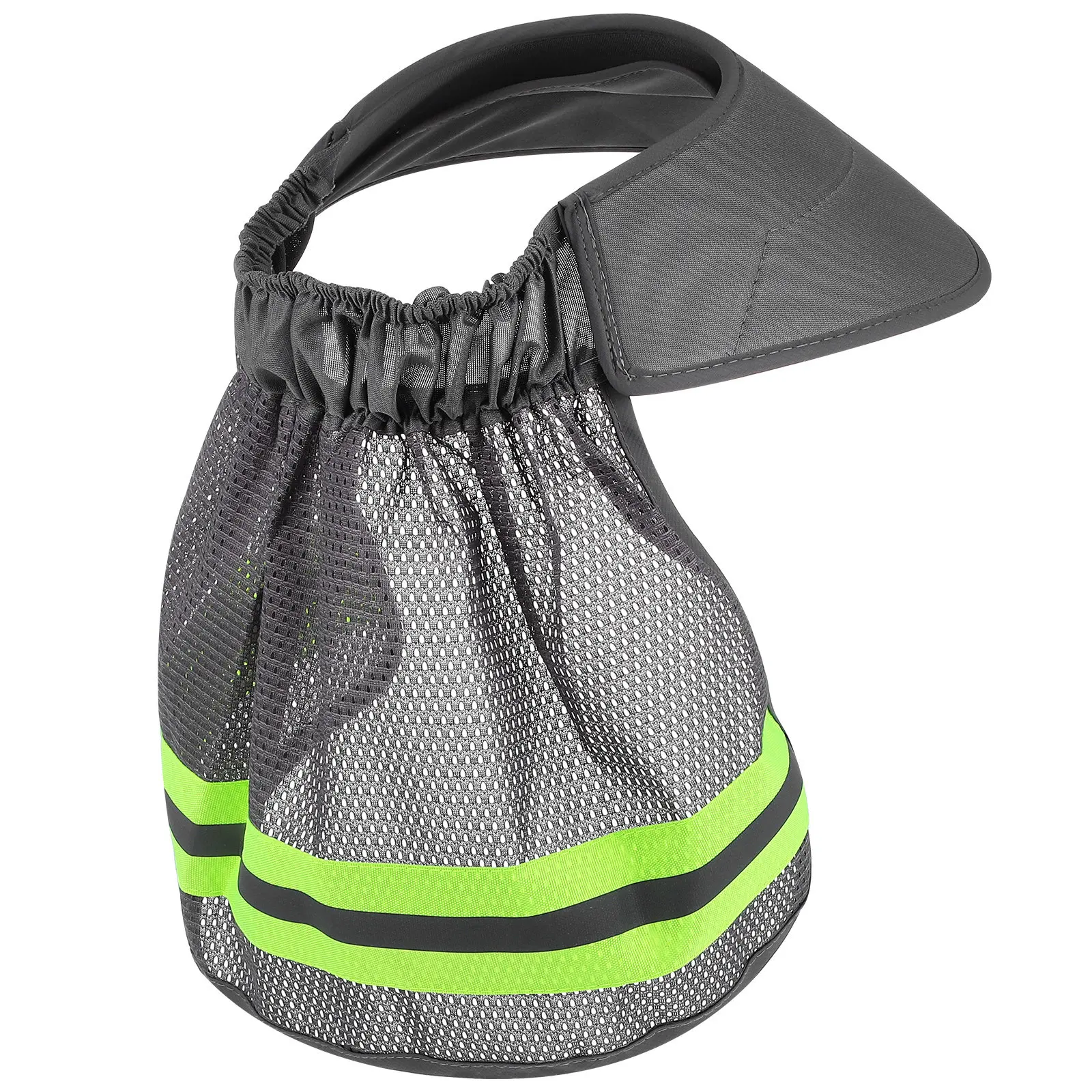 Hard Hat Sun Visor Full Brim Breathable Mesh Shade for Neck Face Protection Easy Install Elastic Fit Safety Sun Shield