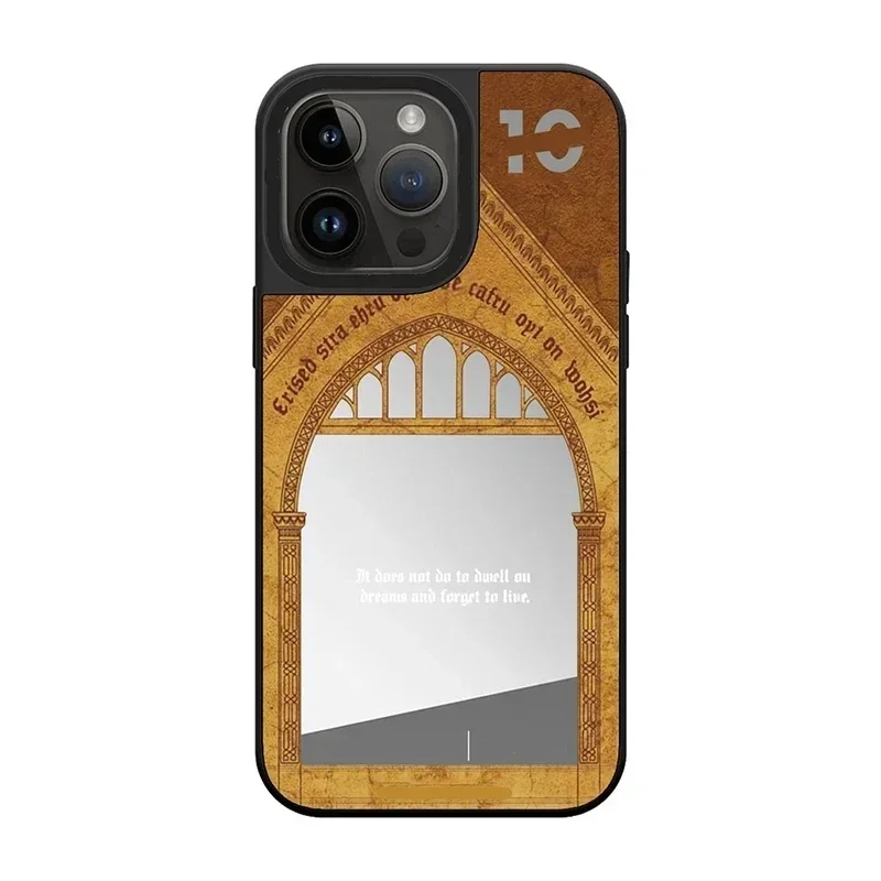 

Magnetic Mirror Surface Snake Castle Phone Case Cover for iPhone 11 12 13 14 15 16 Pro Max Case for iPhone 16 ProMax