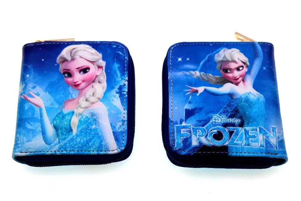 Nuovo tutto-fiammifero Frozen Elsa Ariel Principessa portamonete portamonete ragazza cartone animato portamonete studente portafoglio porta carte