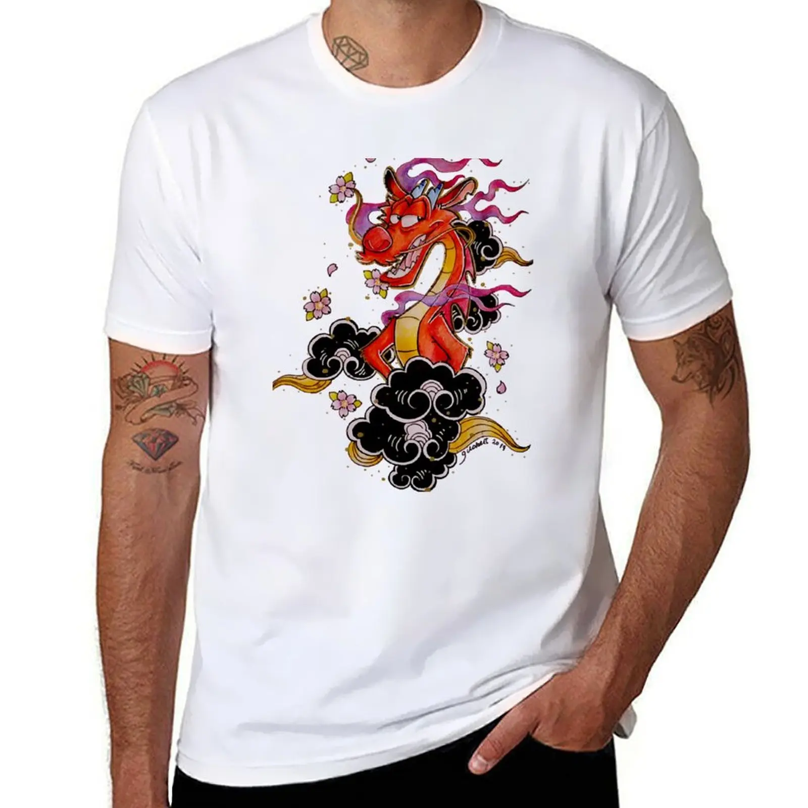

mushu T-Shirt t shirts for man graphic funny t shirt man luxury T-Shirt
