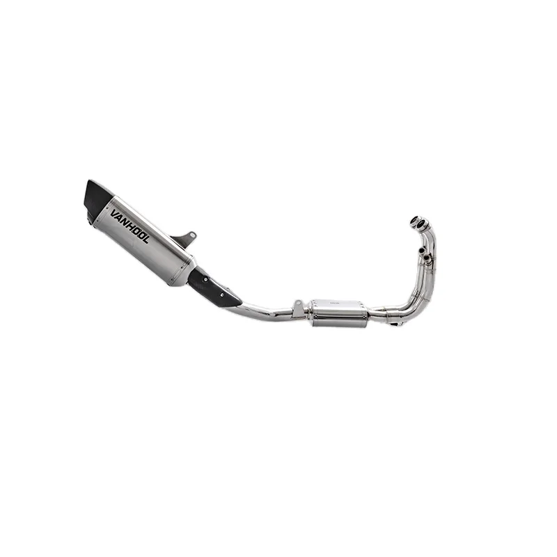 FBB دراجة نارية الملحقات أداء التيتانيوم الفولاذ المقاوم للصدأ ألياف الكربون أجزاء نظام أنابيب العادم ل 450NK