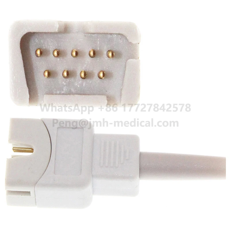 9pin 1m Spo2 Sensor Compatible Radical-7,Pronto Series,Rad-8/-5/-57/-87,All Rainbow SET Monitor Oximetry Cable