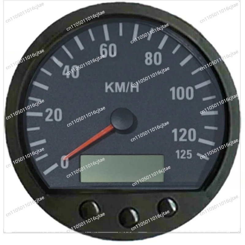 For 140MM Truck Speedometer Pulse Meter Modified Universal Speedometer Mileage Adjustable with Overspeed Alarm