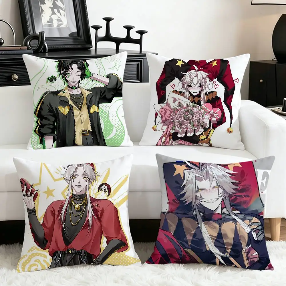 F-Freak Pierrot C-Circus Anime   Various Sizes Square Pillow Case For Car Home Bedchamber Decor