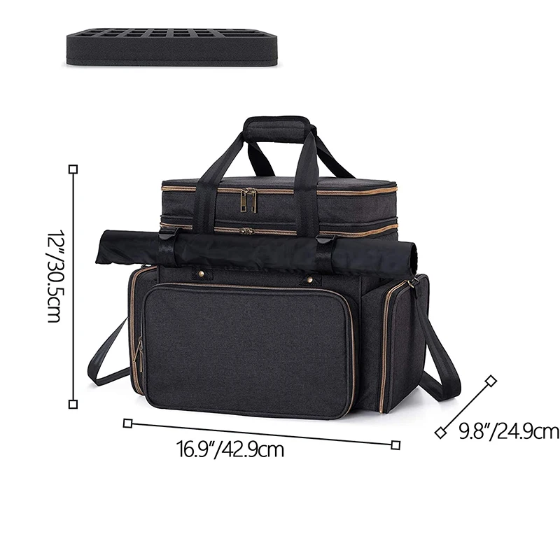 

2025 hot sale Tabletop RPG DND Adventurer's Accessories Carrier Tote Bag with Adjustable Strap Shoulder Cases Storage Organizer