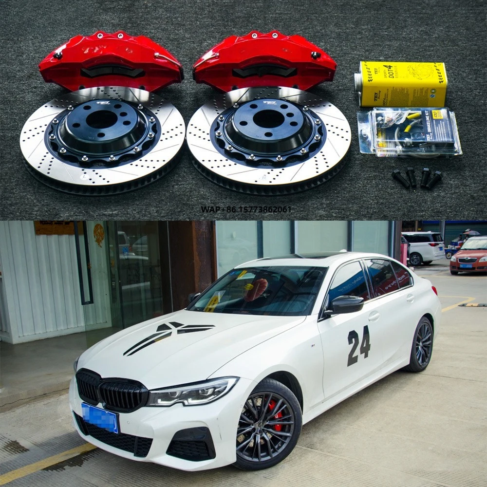 

Front Big Brake Kit G60 6 Piston Caliper With 355*32 mm Rotor BBK Auto Brake System for 3 Series 325i 18 Inch Car Rim