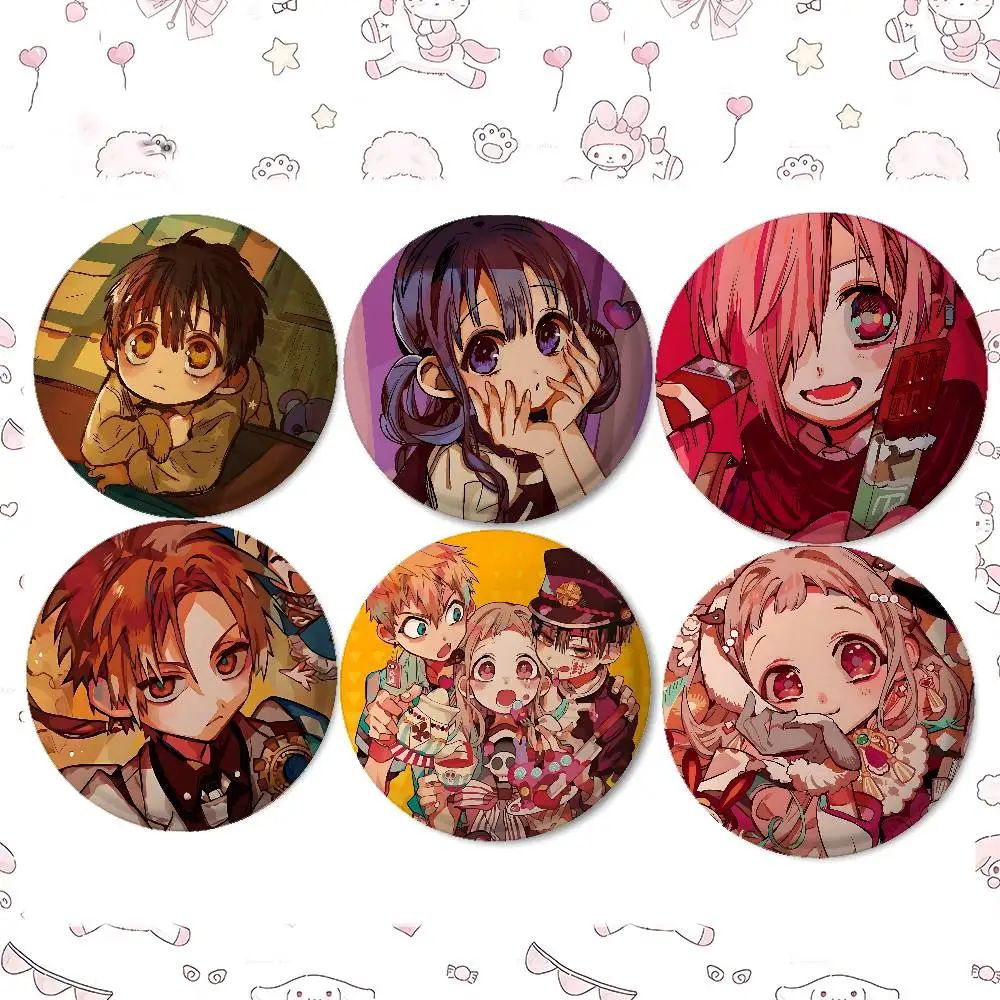 Toilet-Bound Hanako-kun Badges Tinplate Soft Button Pin Brooch Metal Badge Custom Jewelry Accessories Hat Bag Lapel