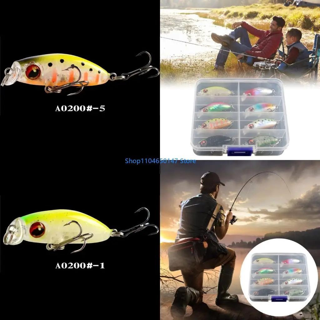 

Colored Artificial Lures Features Double Hook and Slow Sinking Properties