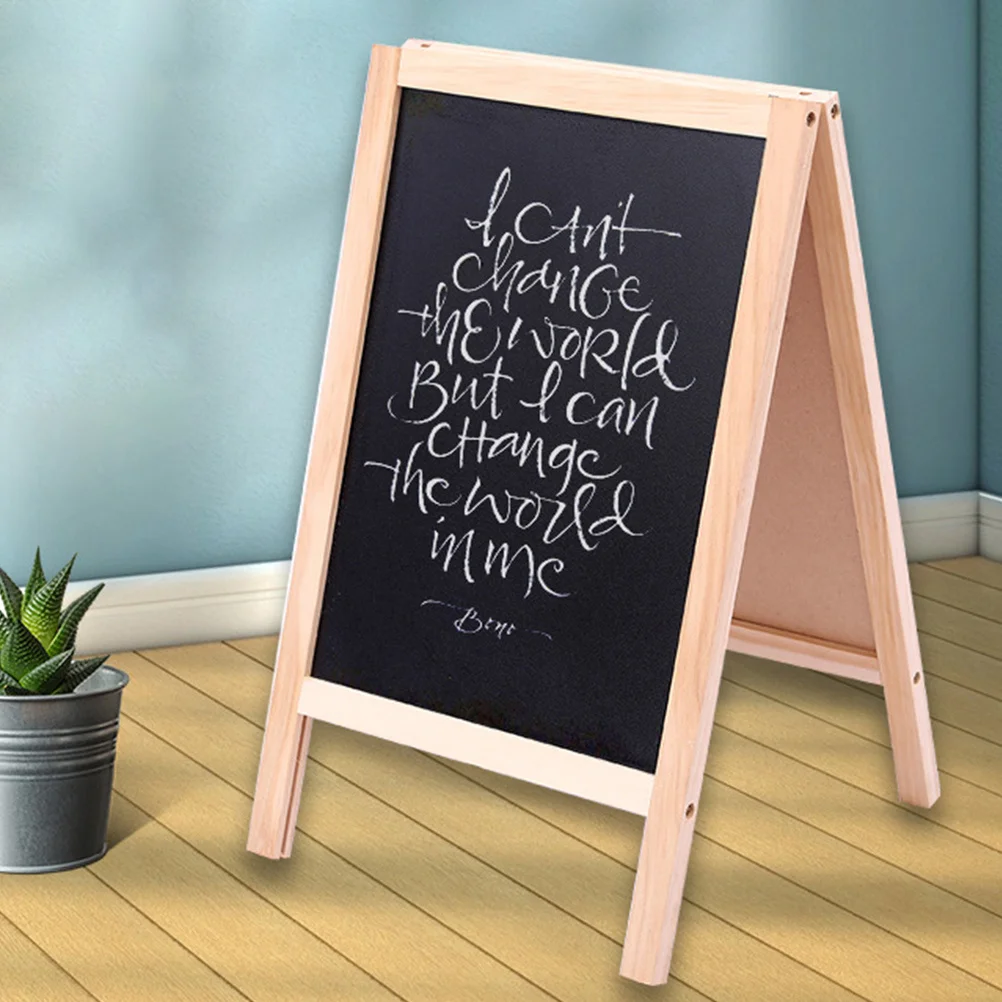 

2Pcs Double Sided Chalk Board Kids Whiteboard Small Erasable Writing Board for Students Learning Activities Kids Writing Pad