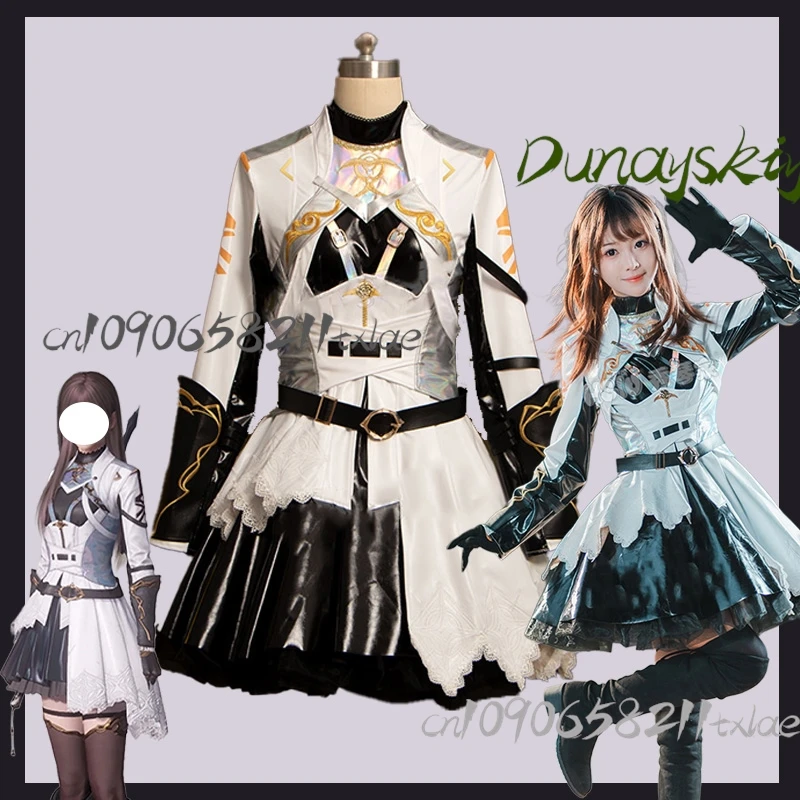 Juego amor y espacio profundo Refulgent Path heroína disfraz Cosplay Shen Xinghui Xavier mujer vestido cinturón guantes calcetines conjunto para fiesta