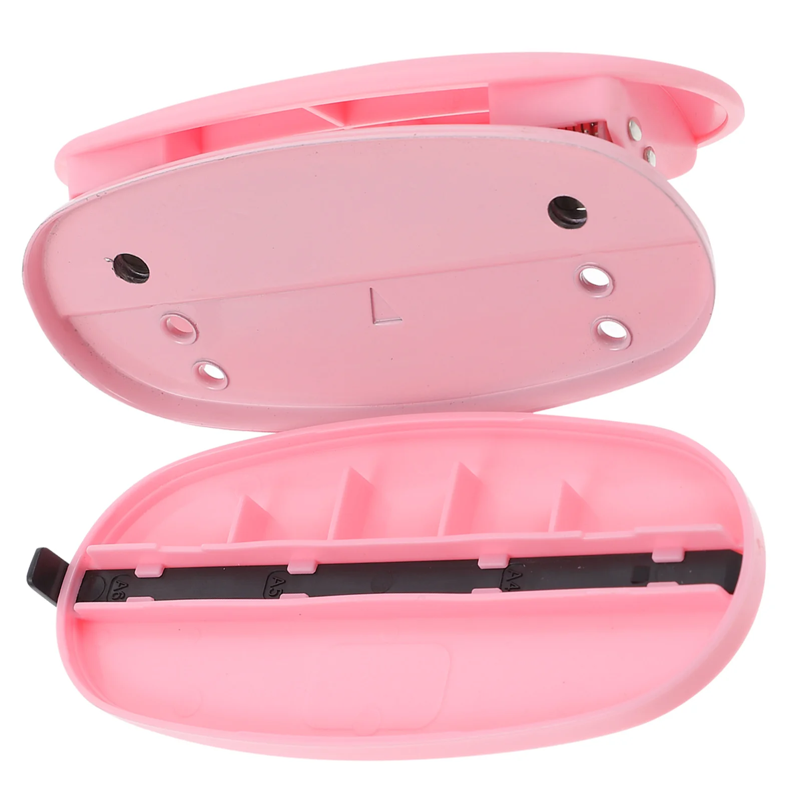 Loose Leaf Hole Puncher Manual Small Portable Paper Sheets Hole Maker Office School Travel Paper Puncher Book Binding Materials