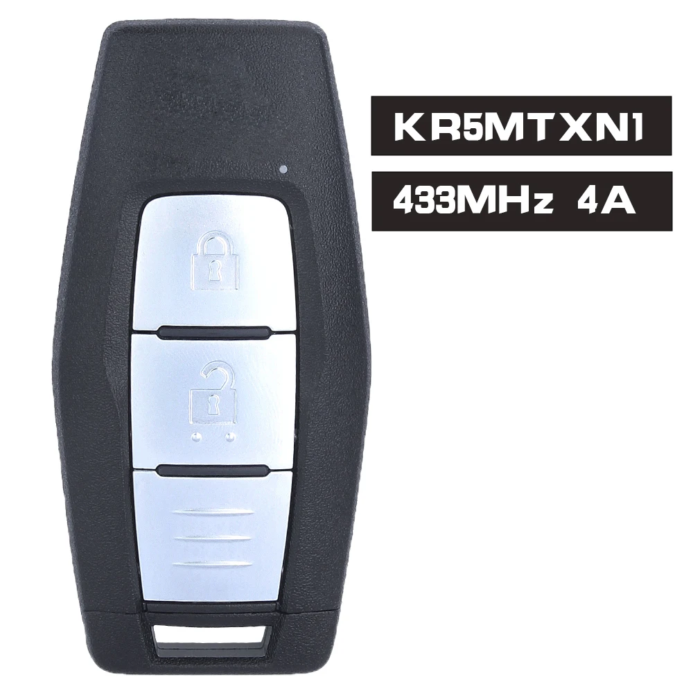 KEYECU OEM KR5MTXN1 Smart Remote Control Car Key Fob 2/3 Buttons 433MHz 4A Chip for Mitsubishi Outlander 2021 2022 2023