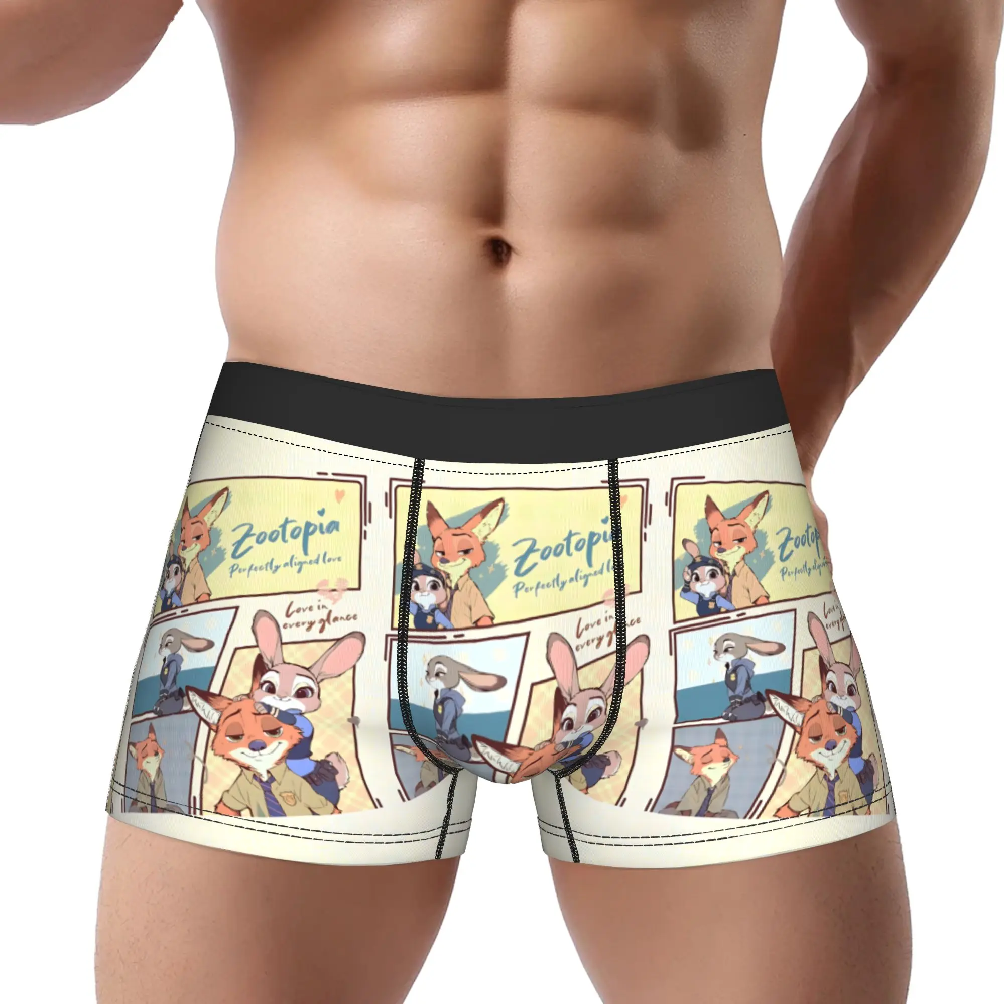 

adults 18 plus boxers Zootopia 2 Underpants Homme Panties Men's Underwear Print Shorts Boxer Briefs