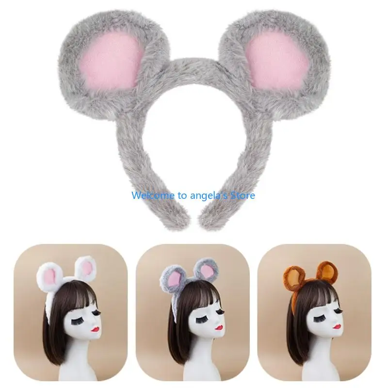 X4YC 1/3/4-teiliges Maus-Kostüm-Zubehör-Set, Halloween-Verkleidungskostüm, Mausohren, Stirnband, Schwanz, Tutu-Rock für Kinder