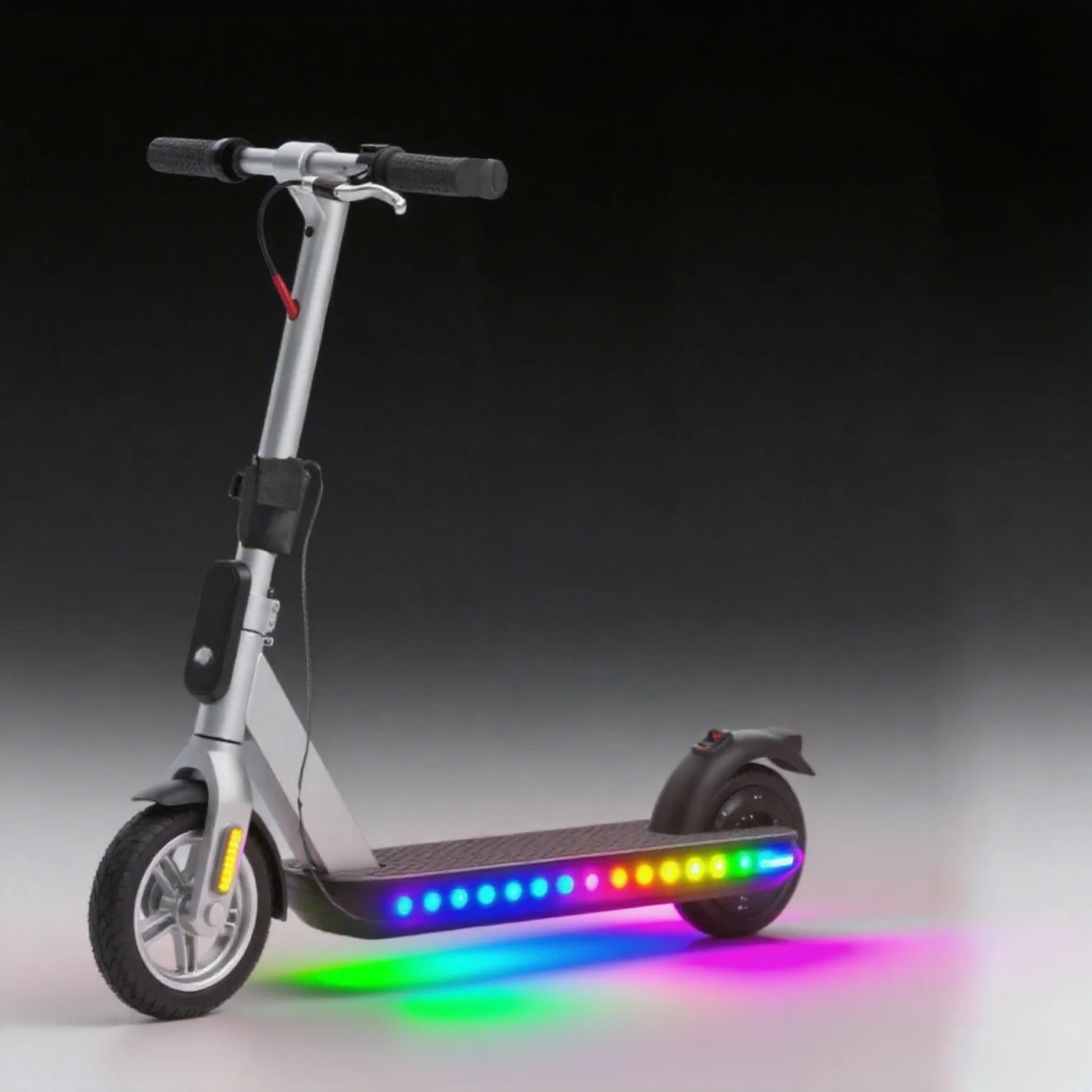 شريط إضاءة LED للسكوتر الكهربائي، مصدر طاقة مزدوج الوضع USB/بطارية، ضوء تحذير عالمي للركوب الليلي، شريط إضاءة أمان،