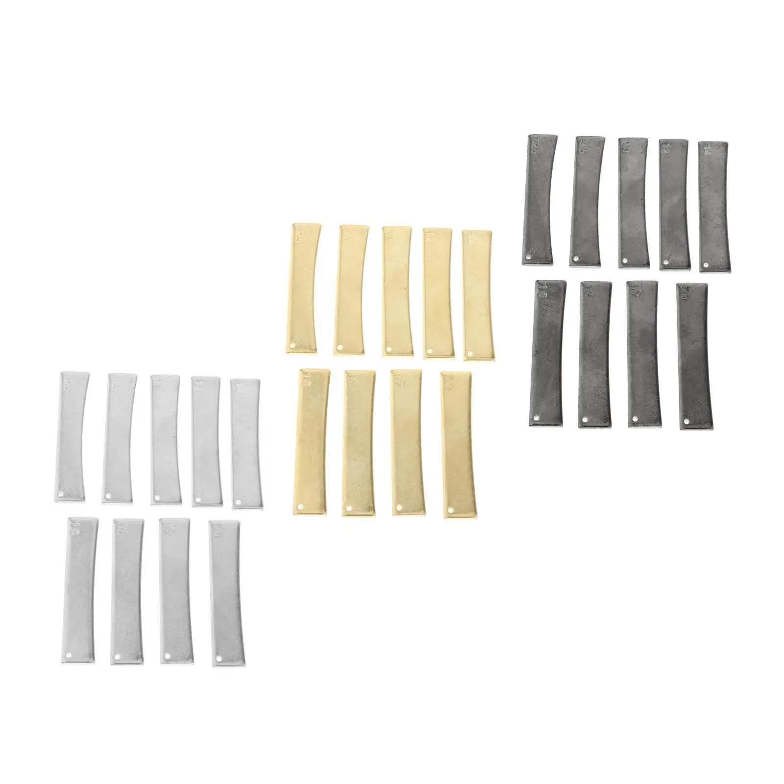 9pcs Durable Brass Guitar Bass Radius Fingerboard Fret Press Caul Insert for Guitarist Luthier Tools Guitar Maintenance Kit
