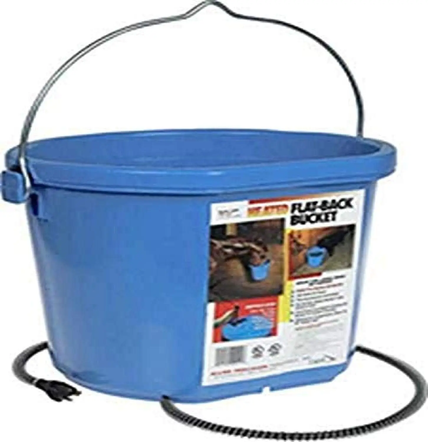 API® Heated Bucket | Heated Water Bucket for Cattle and Livestock | Heated Flat Back Bucket | 20 Quart